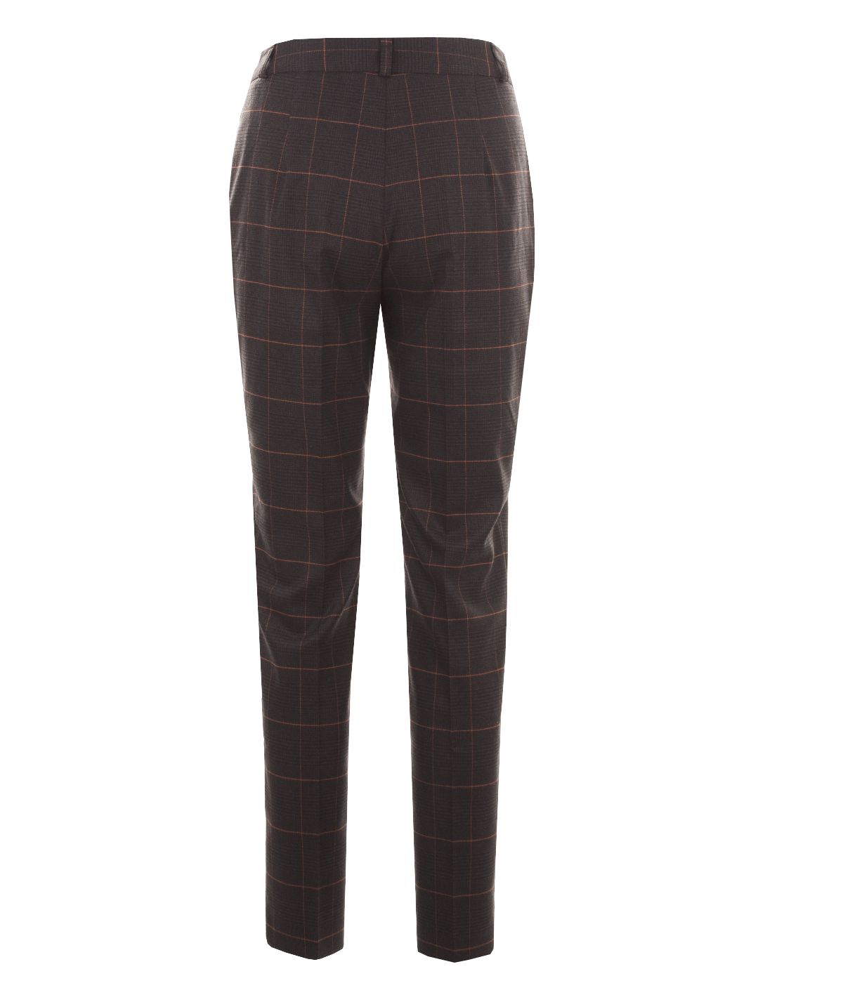 Checkered trousers with crease 1